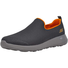 Skechers Heren Go Walk Max Sportieve Instap Wandelschoen, Charcoal/Oranje, 8 W US