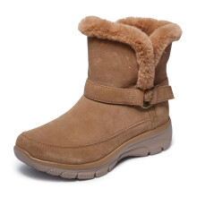 Skechers Women's EASY GOING - DREAMERS LUXE VIBE Slip-Ins, Tall Belt Boot, Chestnut, 7M
