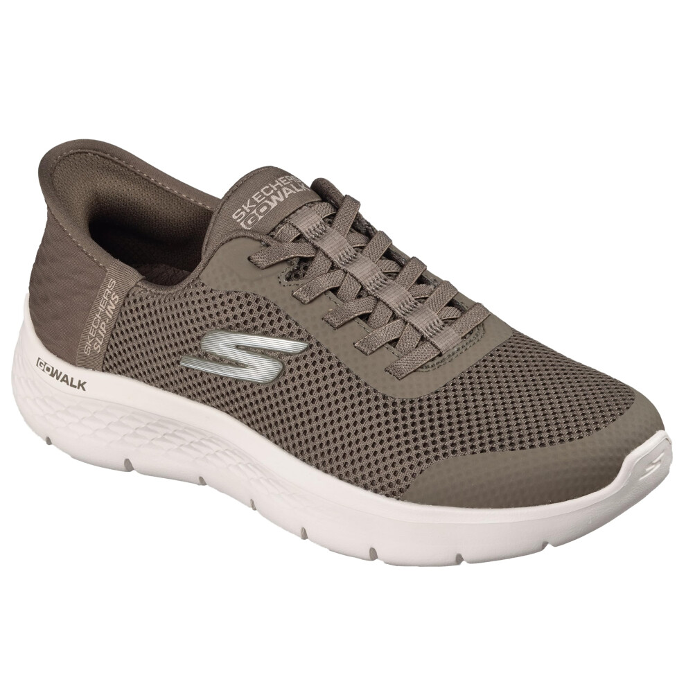 Skechers Women's Go Walk Flex Hands Free Slip-Ins - Grand Entry Sneaker, Brown, 8.5 Us