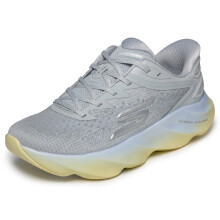 Skechers Scarpe da Corsa Aero Burst Hands Free Slip-Ins Donna, Grigio Chiaro/Blu, 8