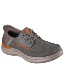 Skechers Heren Slip-ins RF: Hasting - Niko Moc Toe Bungee Lace Slip-On Schoenen, Bruin, 9.5