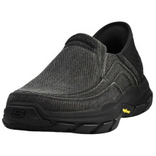 Skechers Heren Respected-Holmgren Slip-in Loafer, Zwart/Zwart, 9 M US