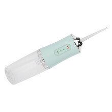 Portable Electric Oral Irrigator 220ML, Green, 800mAh Rechargeable Tooth Cleaner