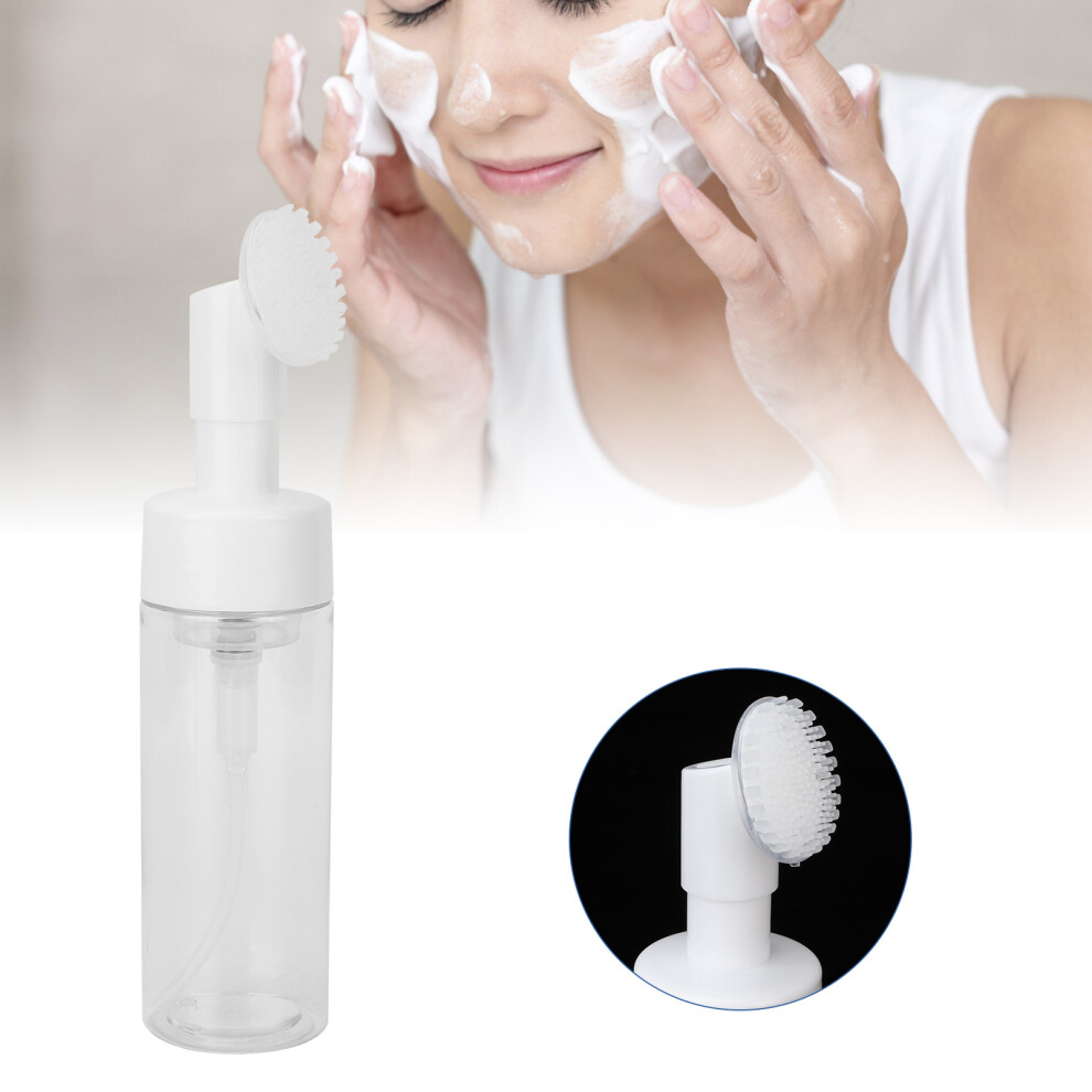150ML Transparent Silicone Refillable Foaming Bottle for Facial Cleanser