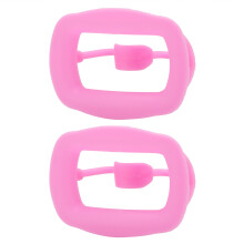 2pcs Pink Silicone Dental Mouth Openers for Oral Inspection, Reusable