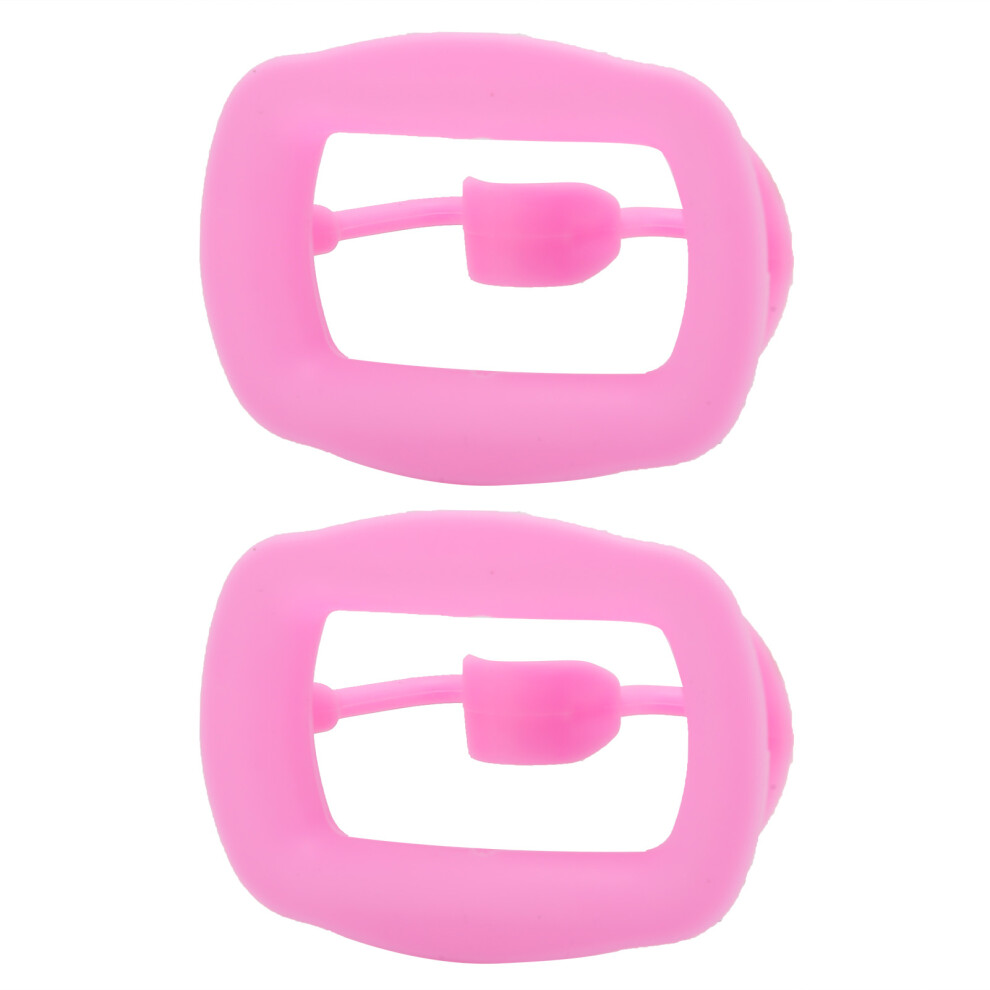 Pink 2Pcs Silicone Dental Mouth Openers For Oral Inspection, Reusable