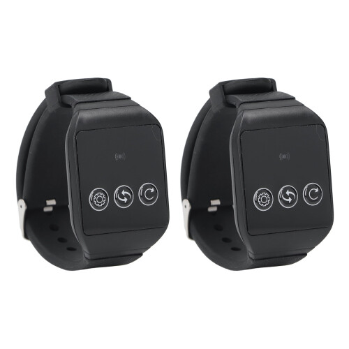 Wireless Restaurant Calling System 2 Watch & 1 Button IPX7, 100M Range 2