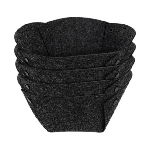 (4pcs 14 inch) 4Pcs Reusable Felt Hanging Plant Baskets 1