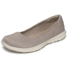Skechers Dames Go Walk Lite - Dreamer Ballerina, Taupe, 5
