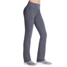 Pantalon Taille Haute Skechers Femme Go Walk Joy - 4-Way Stretch, Évacuation de l'Humidité, Taille Grise, Medium