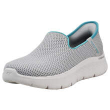 Skechers Dames Hands Free Slip-Ins Go Walk Flex-Relish Sneakers, Grijs/Lichtblauw, 9.5 M US