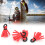 4x Fliegenfischen Schaum Float Indicator Rot 29mm 10