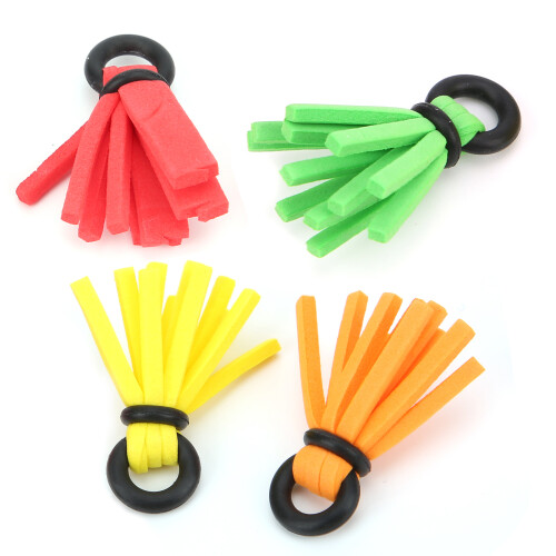 Fliegenfisch Pose mit O-Ring Schaumstoff 4 Stück 2