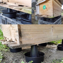 1 Satz Bienenstock-Anti-Ameisen-StüTzwaschbecken Zur ErhöHung der Wasserdichten, Insektensicheren Bienenstock-StüTzwerkzeuge für die Imkerei