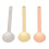 3pcs Metal Cosmetic Spatulas, Round Head, Lightweight Makeup Tool 16