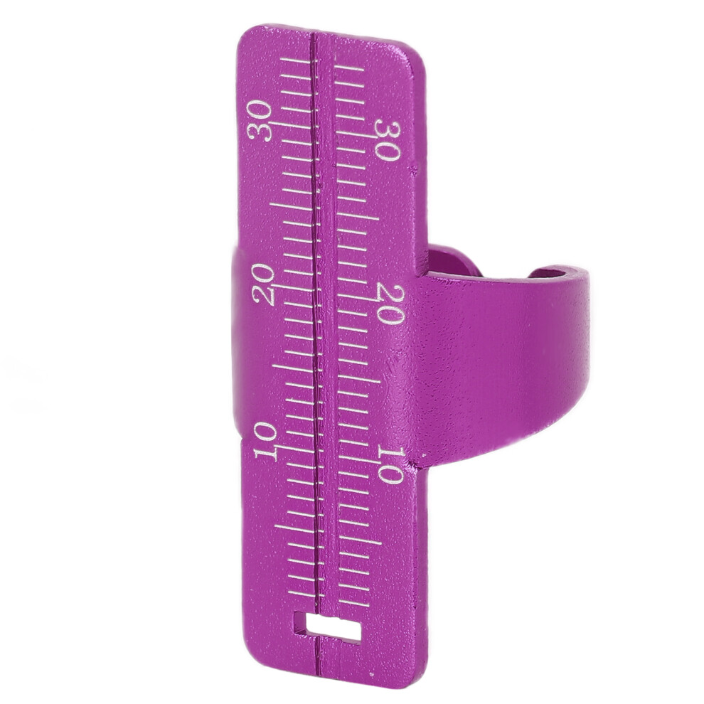 Endo Gauge Finger Ruler 15.5cm Aluminum Dental Scale InstrumentsPurple