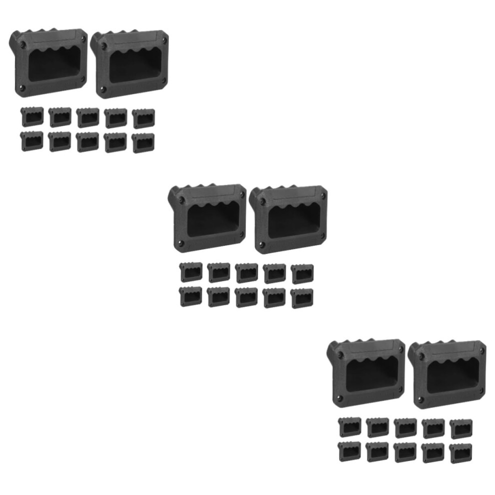36Pcs Plastic Recessed Speaker Cabinet Handles Ergonomic Grip Easy Install For Stage Audio 9330225104827