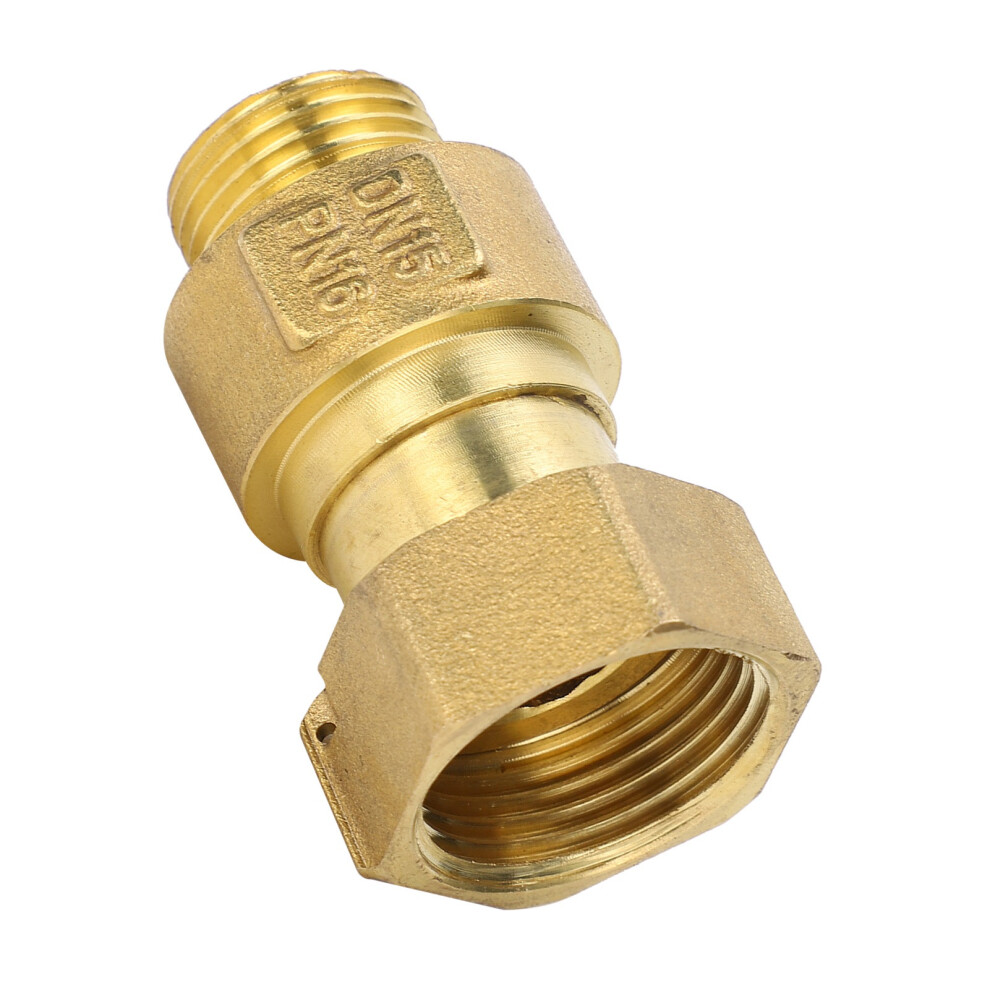1ÂWay Brass Check Valve For Water Meter Backflow Prevention Dn15x20 Threaded 7901391456182