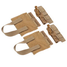 2pcs Nylon Quick Release Cummerbund MOLLE Buckles Tan Portable Set