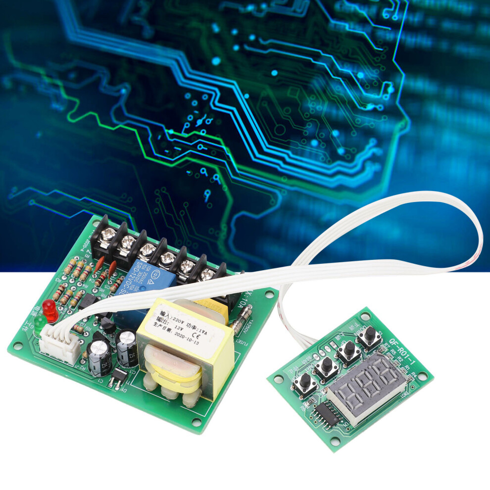 Delay Relay Module Qfr012 15A Timer With Optocoupler Isolation, 1-999 Seconds 7641391456132