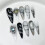 (Long Pointed, XS) Creative Embossed Press On Nails - Reusable 5