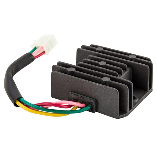 4X Universal 4 Wire Full Wave Black Motorcycle Regulator Rectifier 12V  Bike Quad 2