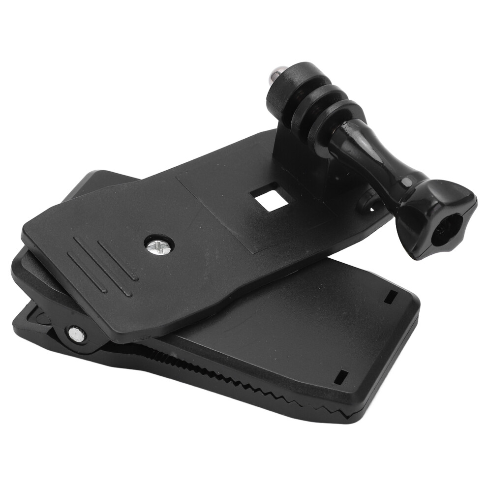 Action Camera Clip Holder, 360 Rotation, Lightweight 91G Black 8441391456779