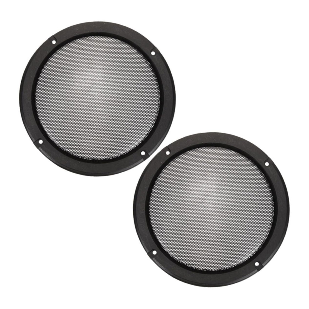 2Pcs Car Subwoofer Grill Cover Metal Speaker Grill Protector Durable Mesh For Safety 9092120265958