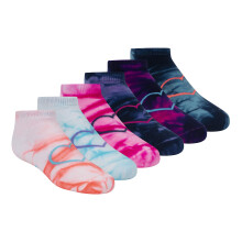 Skechers ragazze 6 paia di calze da corsa, Multicolore, 9-11 US