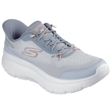 Skechers Dames Go Walk Max Cushioning Hyper Burst Nikita Hands Free Slip-Ins Sneakers, Grijs/Roze, 7.5