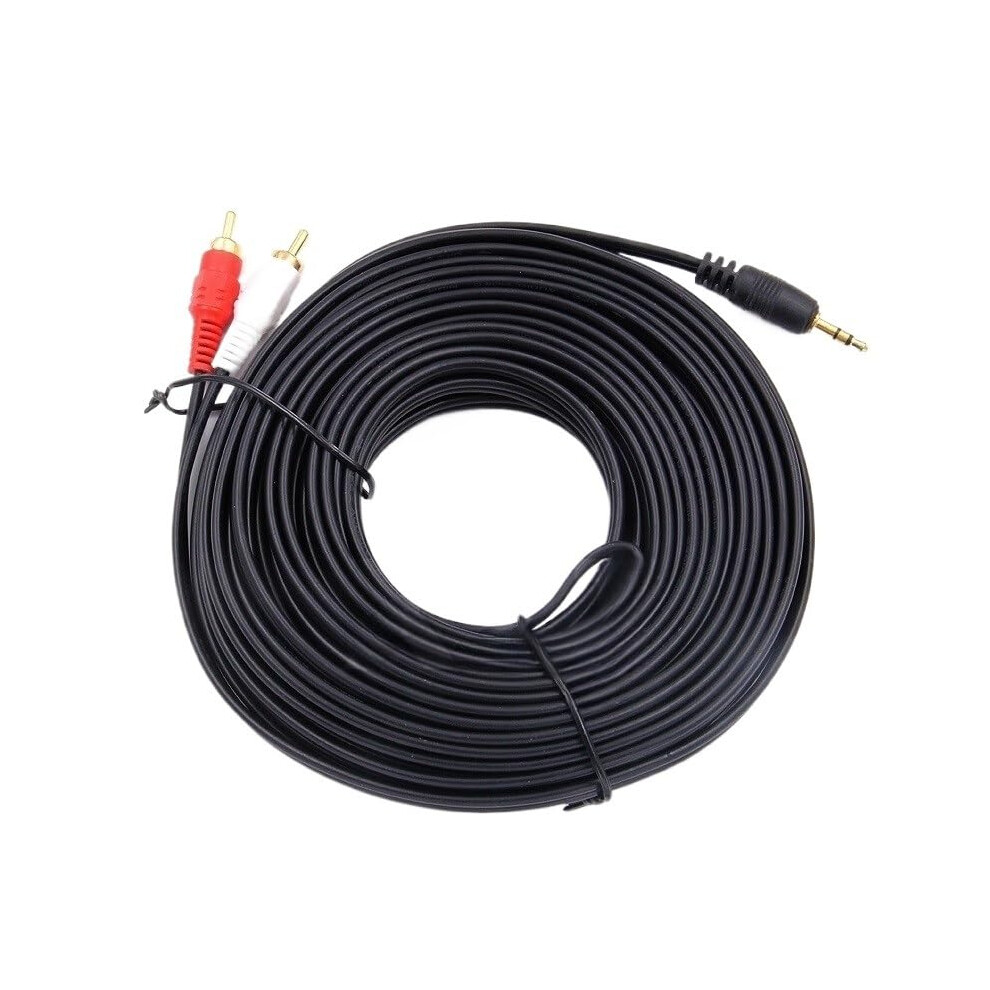 15M 3.5Mm To Rca Audio Cable Goldplated Connectors Long Aux To Rca Cable For Tv And Home Theater 9092120265989