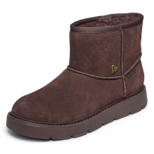 Skechers Dames KEEPSAKES COZY - COZY SHORTY Hands Free Slip-Ins, Premium Suede laars, Chocolade, 8M