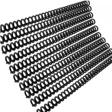20pcs Plastic 30-Hole Loose Leaf Binders Ring Combs 85 Sheets Capacity for DIY Notebook Album Black