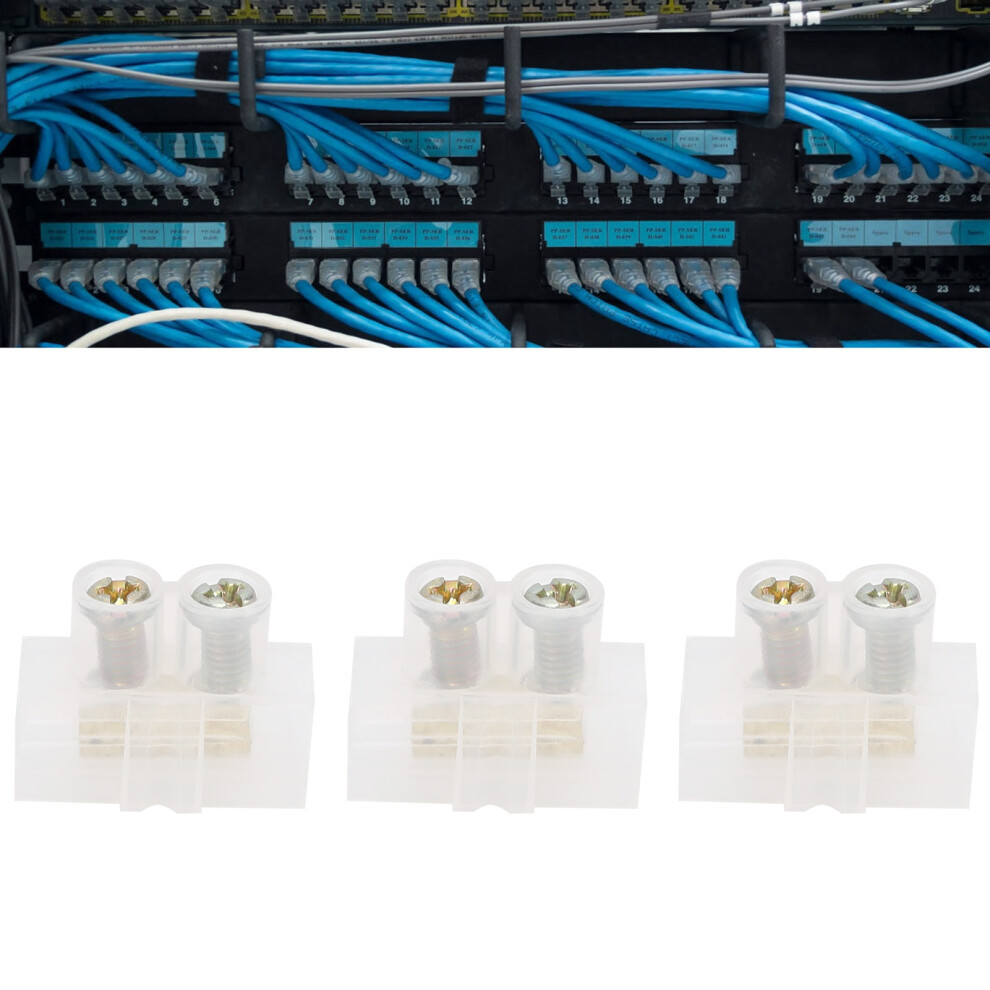 50Pcs 10A Flameretardant Throughtype Terminal Blocks 1In1out Wire Connectors 3381391457824