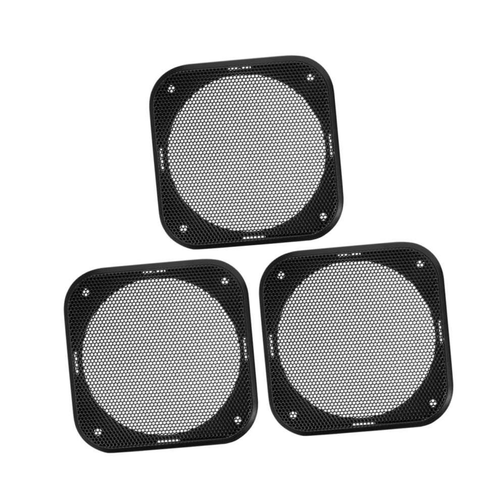 3Pcs Square Mesh Speaker Grill Cover Dustproof Weatherproof Protector For Car Subwoofer And Home Audio 9330225105091