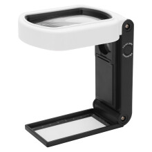 TH‑7018FX Klappbare Handlupe 10X/25X mit LED-Lichtern