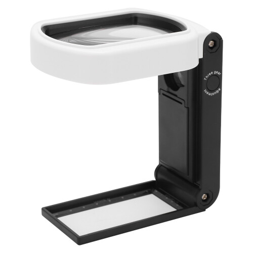 TH‑7018FX Klappbare Handlupe 10X/25X mit LED-Lichtern