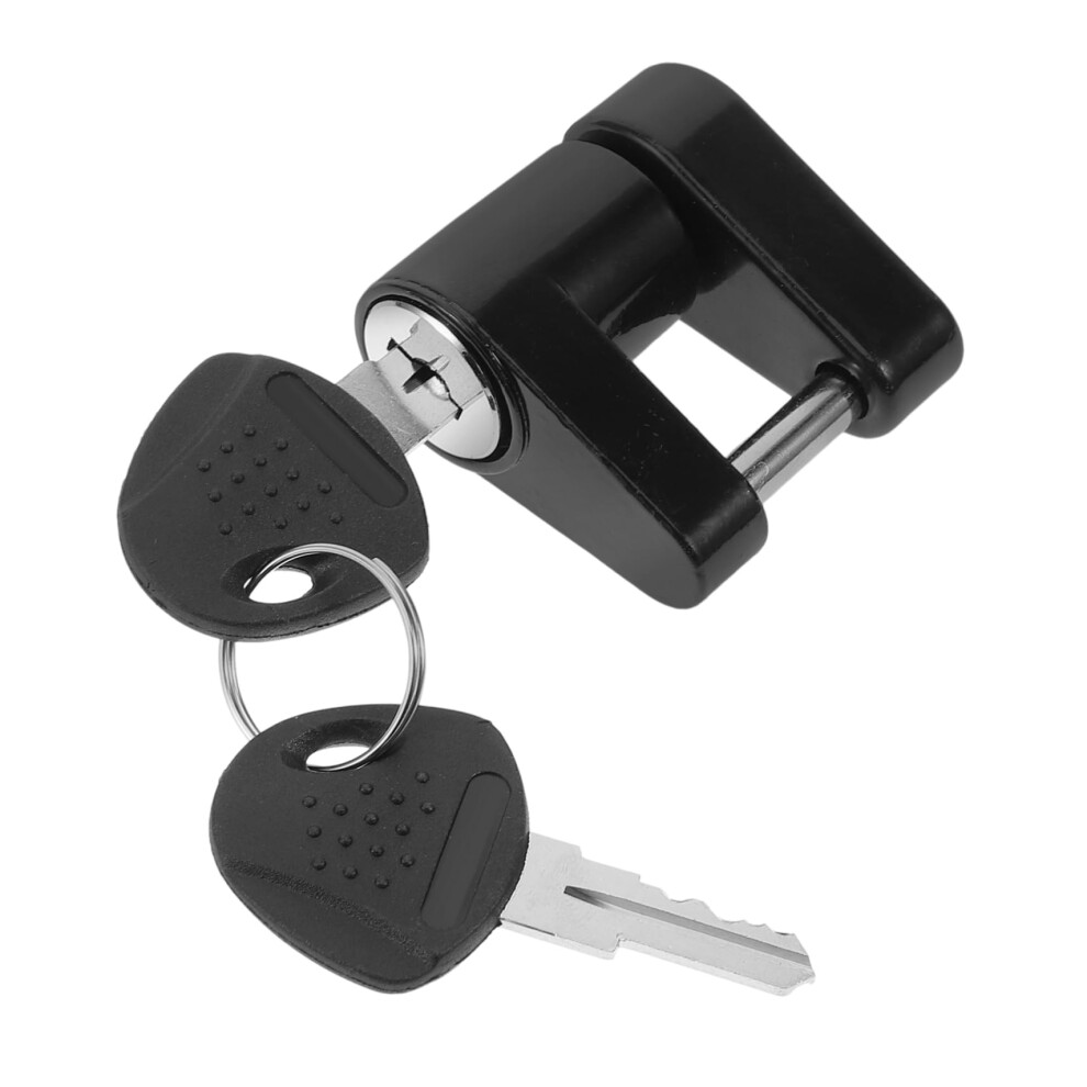 Trailer Coupler Lock 1/4 Inch Durable Iron Hitch Lock For Rvs Boats Trailers Secure Coupler Locking 9330225105145