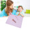 Silicone Craft Mat with 10 Brushes & Foldable Cup – Easy Clean Rose 4