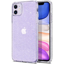 Spigen Liquid Crystal Glitter Hoesje voor iPhone 11 (2019) - Crystal Quartz