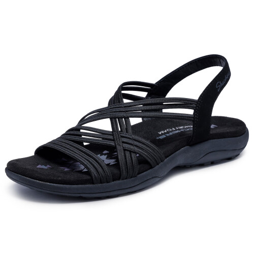 Skechers Skechers kvinders Multi Strap Sport Sandal, Sort, 7 Bred US