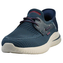 Skechers Heren Delson 3.0-Roth 210606 Laag Profiel Bungee Lace Slip-Ins, Blauw, 8 M US