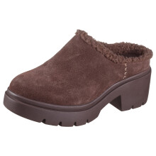 Skechers Dames Cozy City, Cozy Open Back Clog, Chocolade, 8.5M