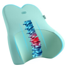 Skechers Air-Cooled & Memory Foam Lendensteunpillow, Ergonomisch Ontwerp Voor Ondersteuning