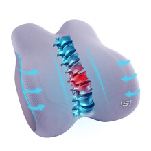 Skechers Dames Lumbar Kussen, Geheugenfoam Lendensteun Kussen voor Kantoor, Rugpijn Verlichting