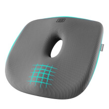Skechers Zitkussen Geheugenfoam, Donutkussen voor Stoel, Voor Staartbeenpijn, Kussen voor Auto