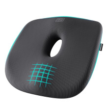 Skechers Zitting Kussen Geheugenfoam, Donut Kussen voor Staartbeenpijn, Zitkussen voor Kantoor en Auto