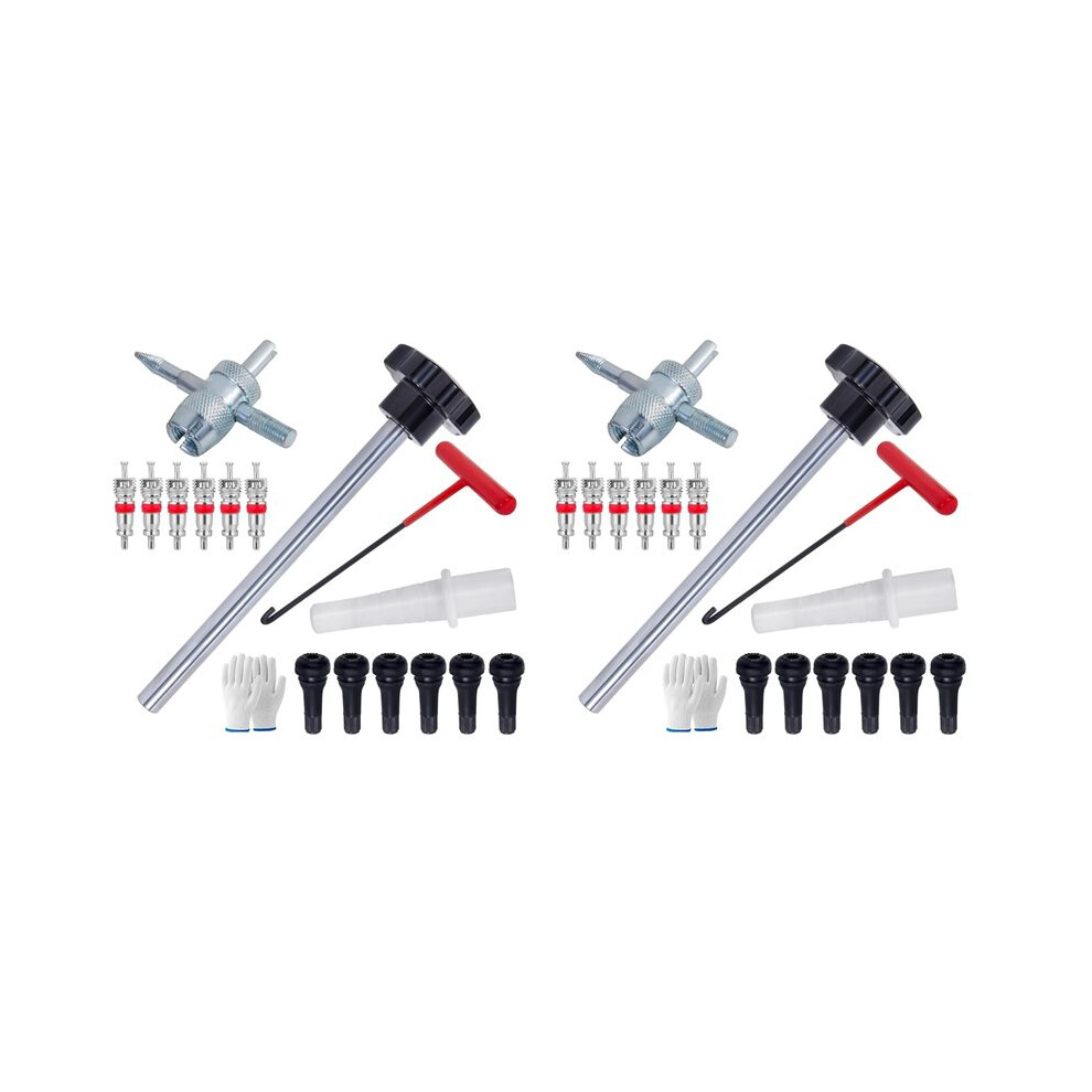 2X Quick Change Tire Valve Tool Kit, Tire Valve Stem Core Quick Change Tool Kit, Replace Car, Atv, Truck, Etc,A 4711174959433