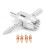Multi-Function Cordless Electric Screwdriver 12V Compact Kit with LED Light 16