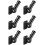 6X Flag Pole Holder Mounting Bracket Adjustable Flagpole Rod Hitch Bracket Multi-Position Flag Pole Bracket,Black 1